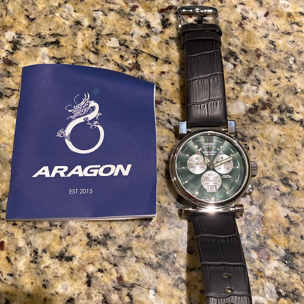 Aragon XII A071 Green Chronograph watch PRICE FIRM